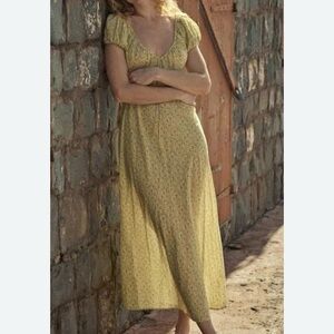 Doen Sofia Dress Yellow - Medium - As seen on Taylor Swift